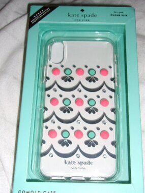 Kate spade I phone case XS/X‎ New Embellished clear case